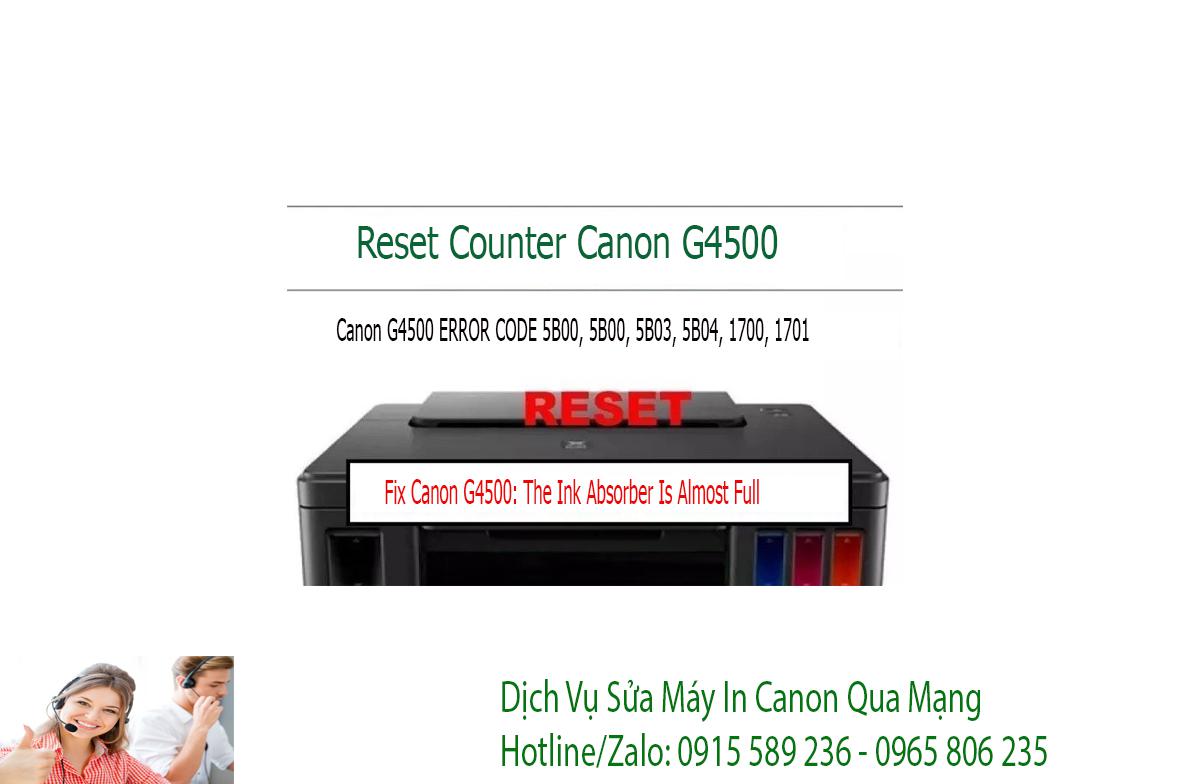 sửa máy in  Canon G4500 không in được