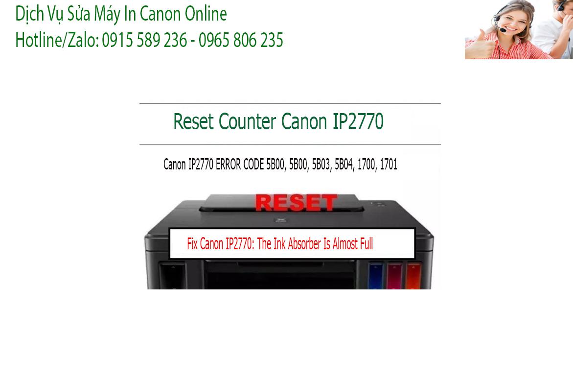 sửa máy in  Canon IP2770 không in được