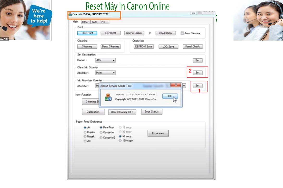 Reset Canon MB5000