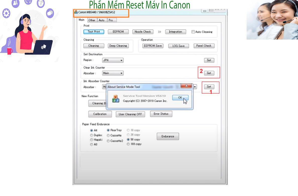 Reset Canon MB5440