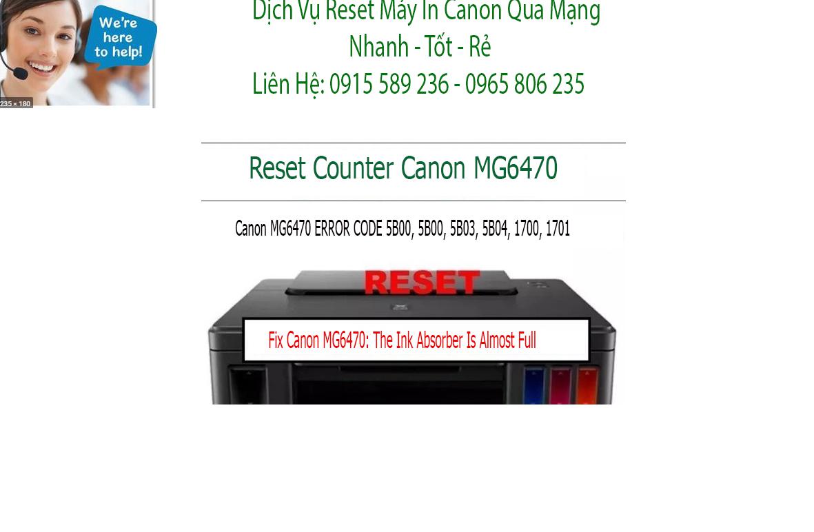 sửa máy in  Canon MG6470 không in được