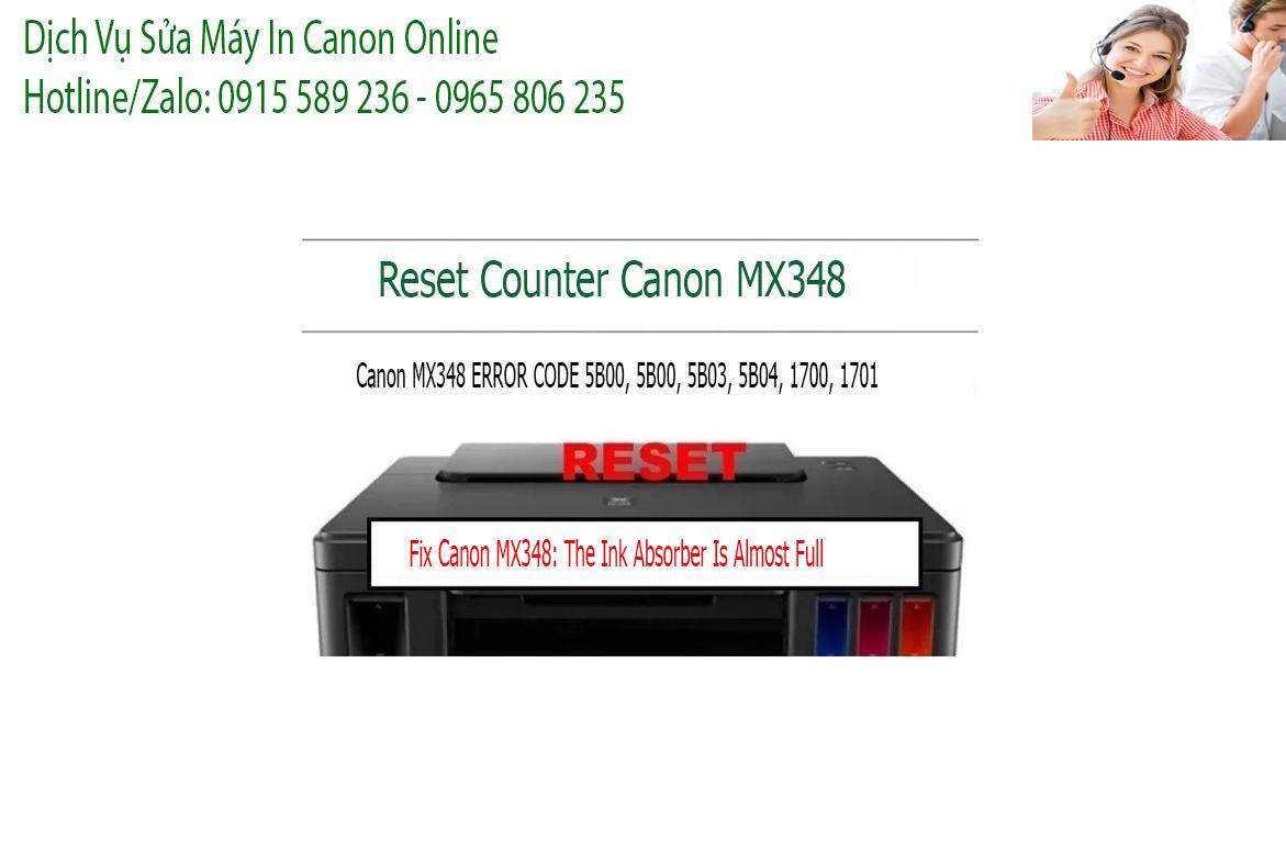 sửa máy in  Canon MX348 không in được