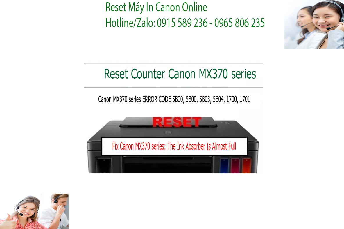 sửa máy in  Canon MX370 series không in được