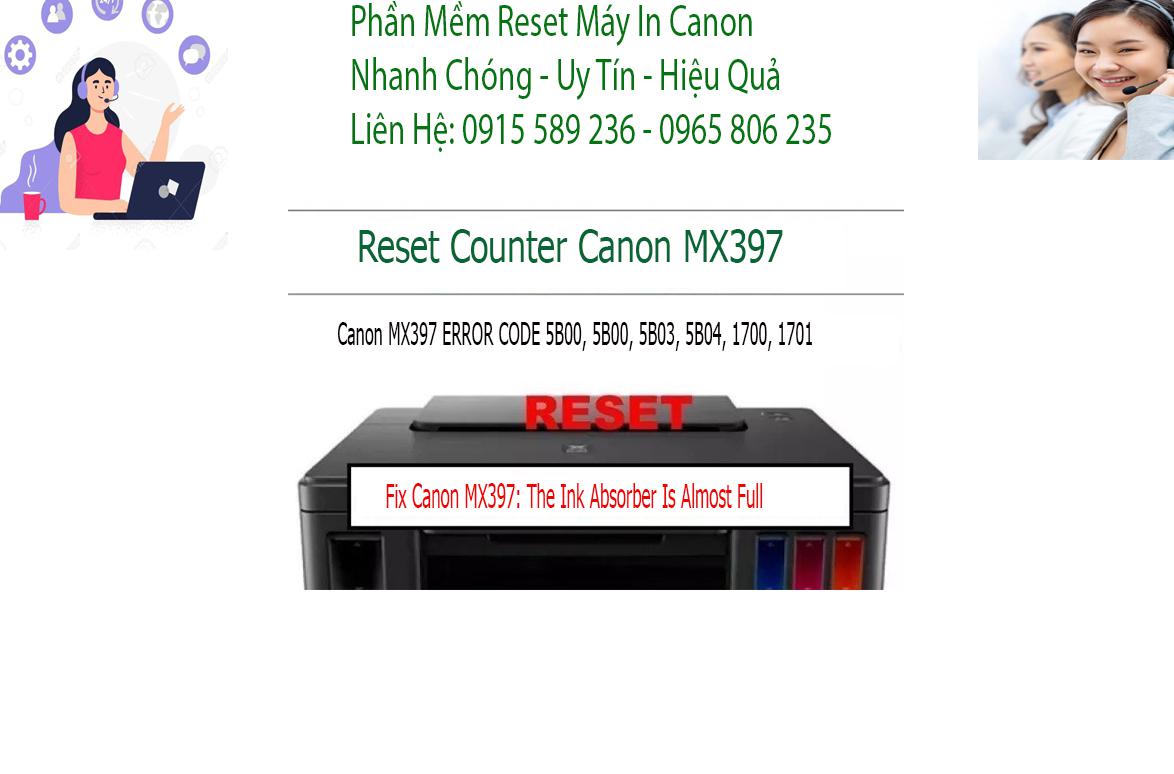 sửa máy in  Canon MX397 không in được