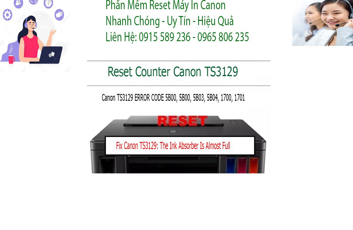 sửa máy in  Canon TS3129 không in được