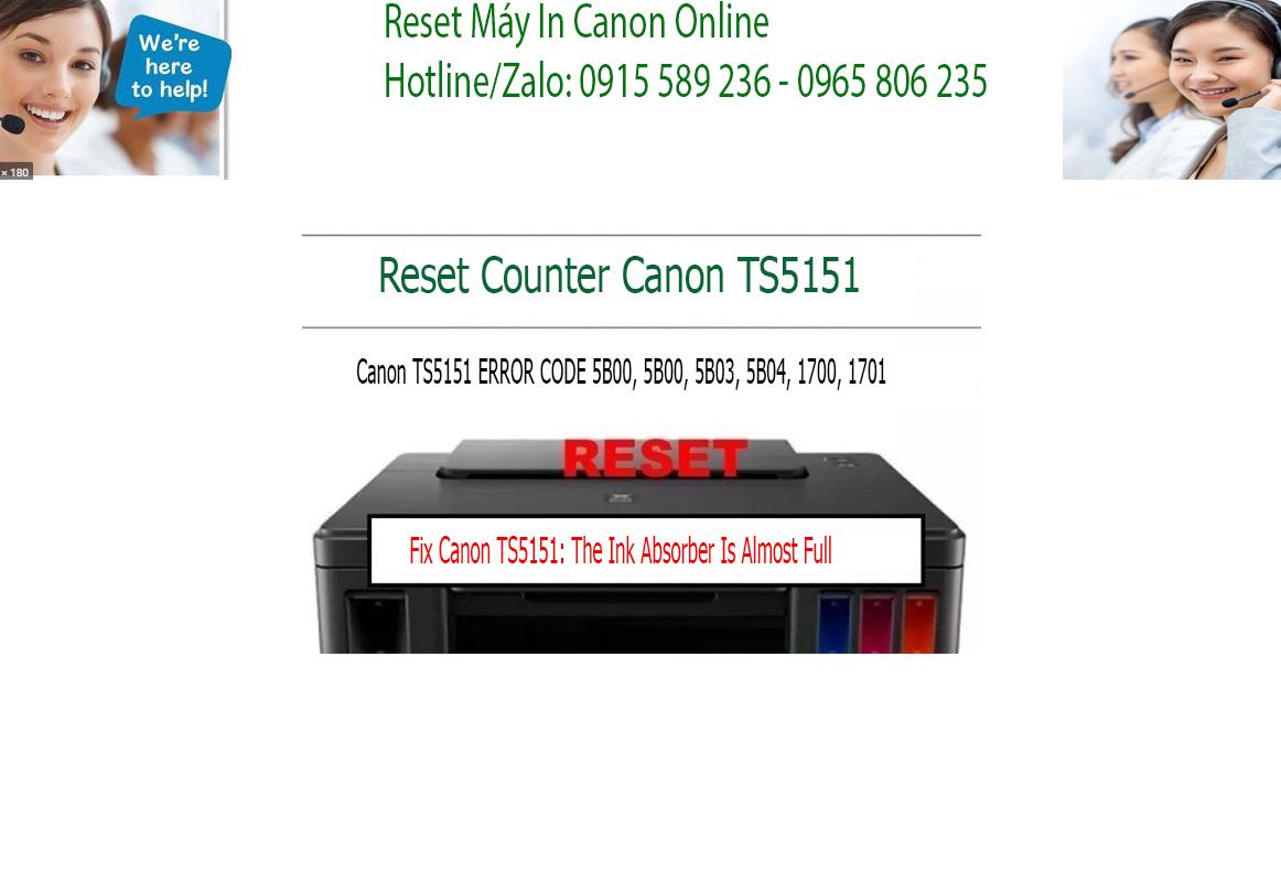 sửa máy in  Canon TS5151 không in được
