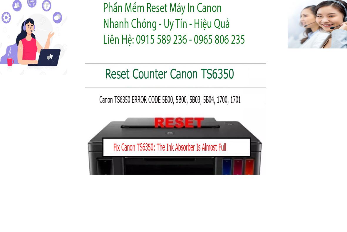 sửa máy in  Canon TS6350 không in được