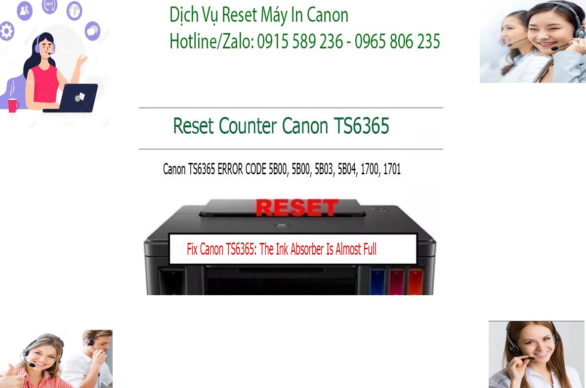 sửa máy in  Canon TS6365 không in được