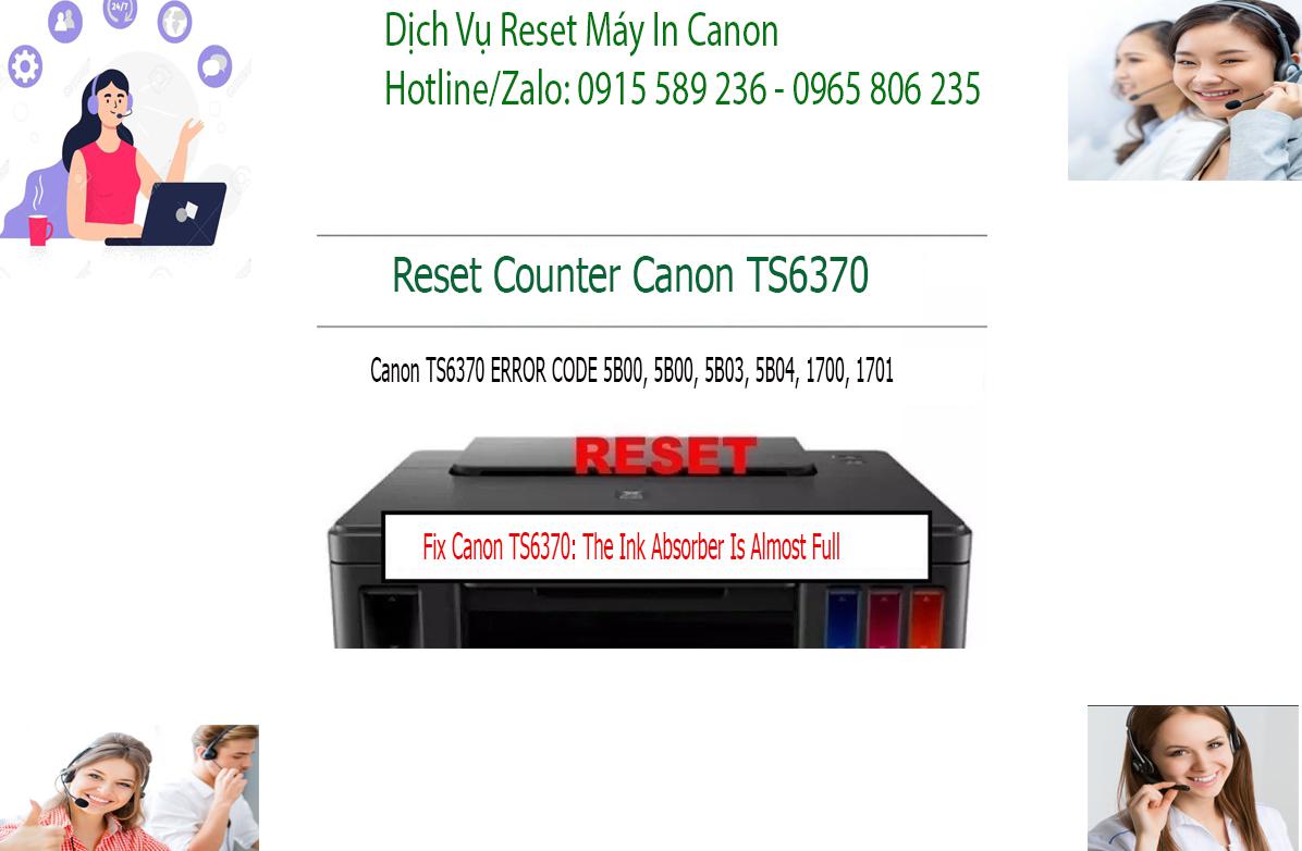 sửa máy in  Canon TS6370 không in được