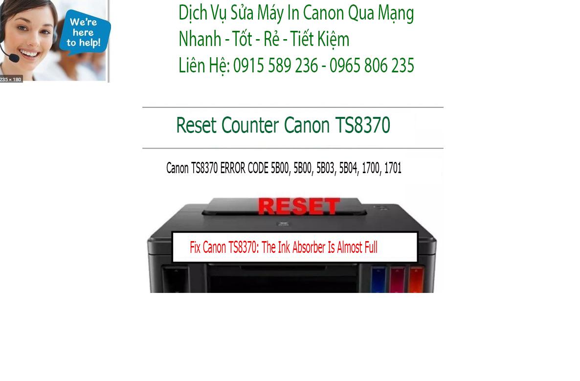 sửa máy in  Canon TS8370 không in được