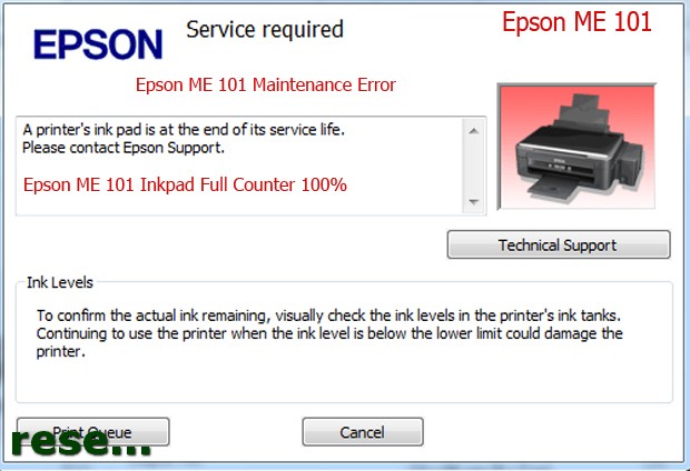 Epson ME 101 service required