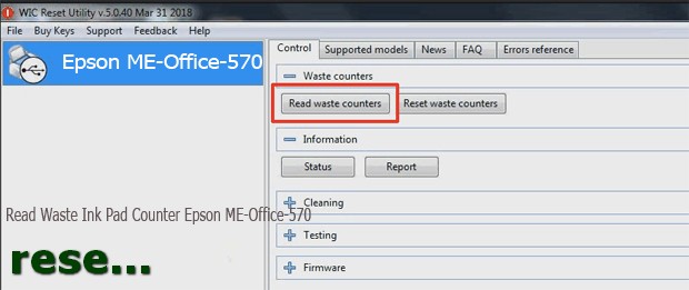 Epson ME-Office-570 service required
