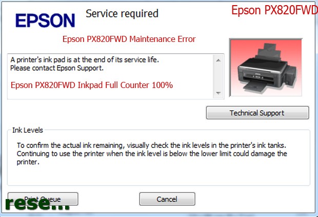 Epson PX820FWD service required