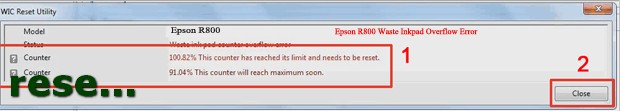 mực thải máy in Epson R800 full 100%