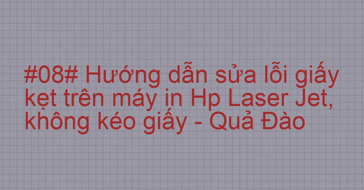 Mẹo Vặt: Reset Hp 107 không in được, hp 107 báo lỗi chấm than