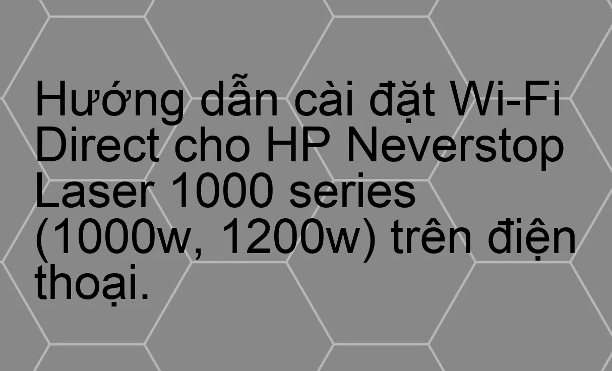 Làm cách nào để khắc phục sự cố in kém trong máy in HP Neverstop Laser? 1200a, 1200w, 1000a, 1000w