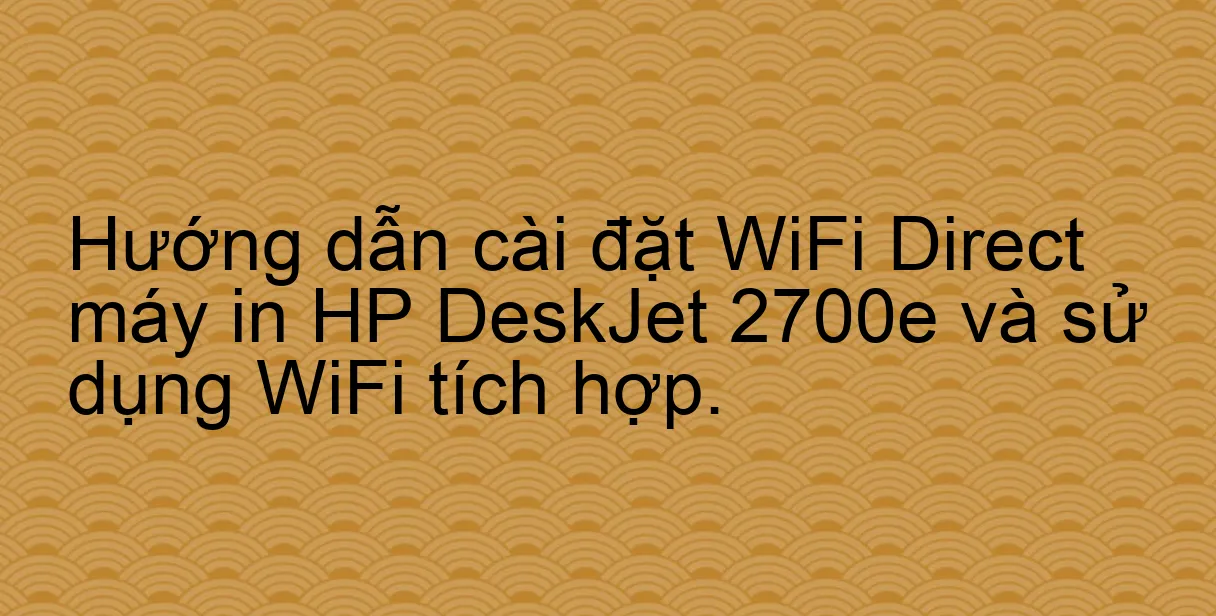 HOW TO SETUP WI-FI DIRECT CONNECTION - EPSON L3250 PRINTER.