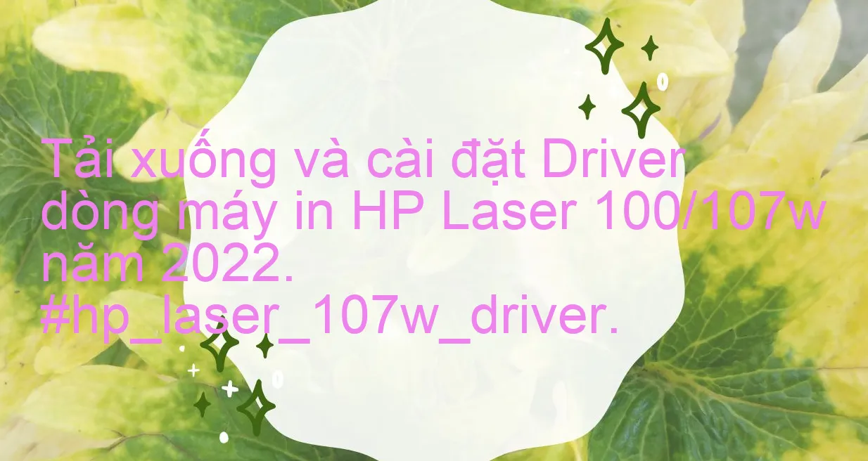 Hướng dẫn cài đặt máy in HP LaserJet Pro M107w