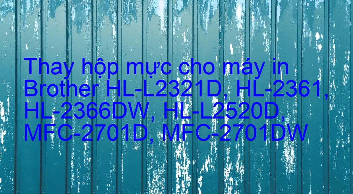 How to print a self test page on Brother HL L2321d | Cách in kiểm tra drum, mực in Brother HL L2321d