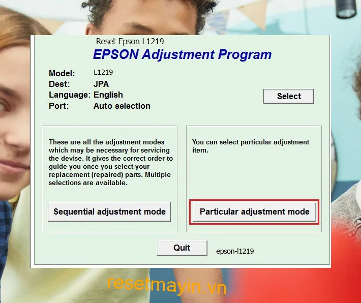 Phần mềm Epson L1219