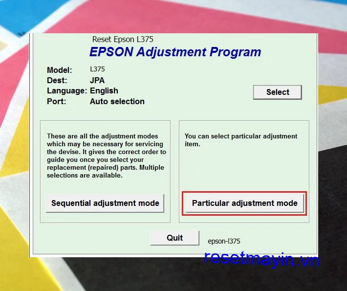 Phần mềm Epson L375