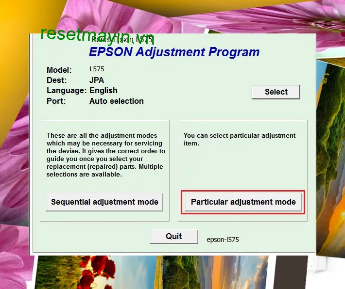 Phần mềm Epson L575