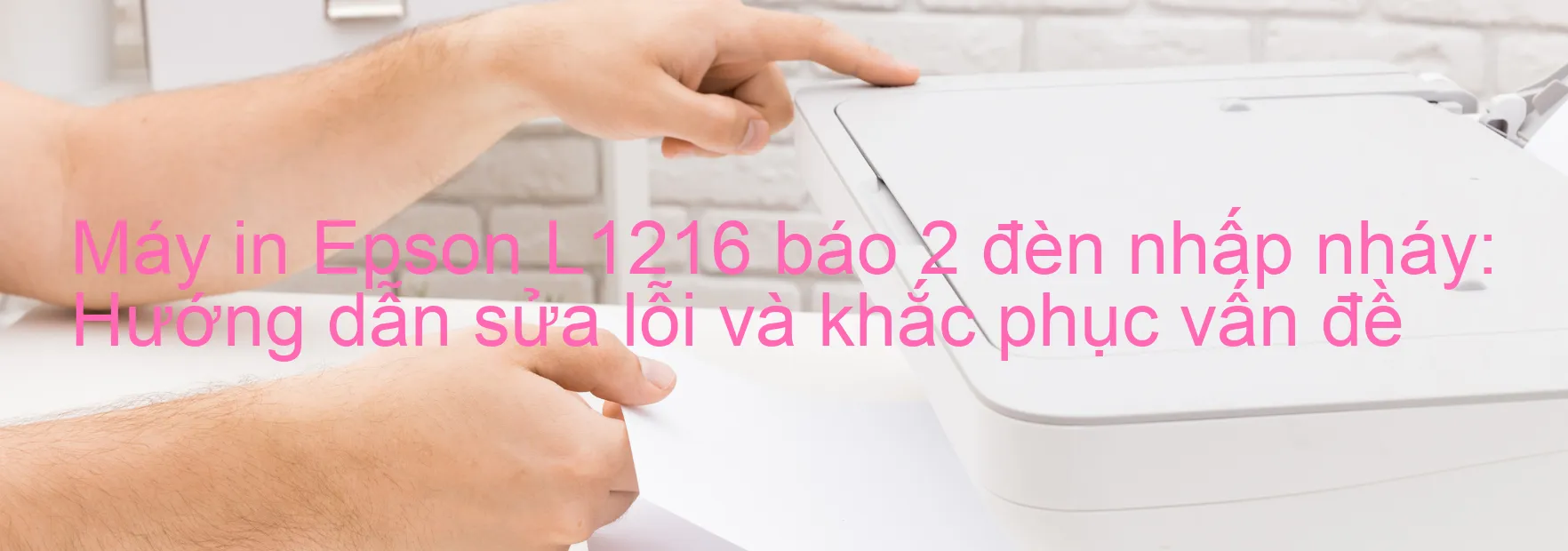 Máy in Epson L1216 báo 2 đèn nhấp nháy: Hướng dẫn sửa lỗi và khắc phục vấn đề