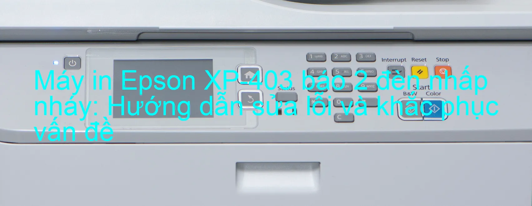 Máy in Epson XP-403 báo 2 đèn nhấp nháy: Hướng dẫn sửa lỗi và khắc phục vấn đề